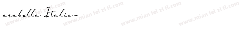 arabella Italic字体转换